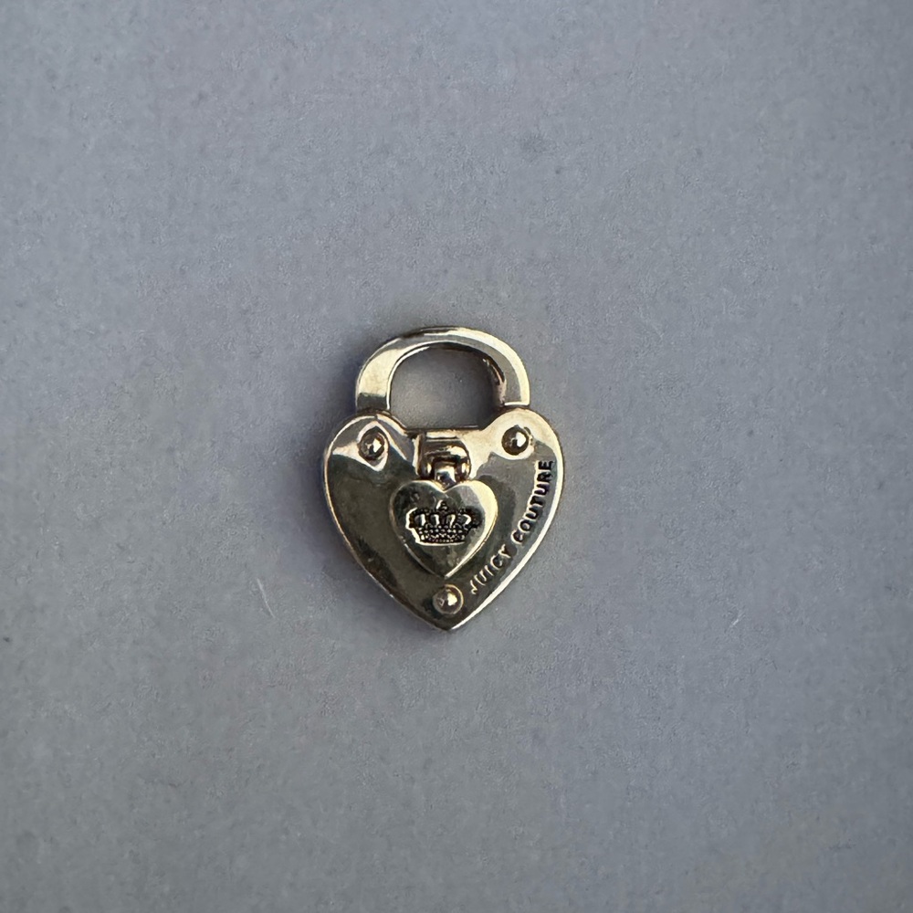 Juicy Couture Gold Heart Shaped Lock Charm
